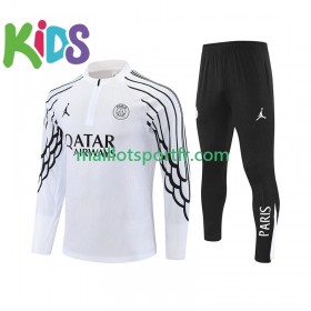 Paris Saint Germain Enfant Ensemble Sweat d'entrainement Blanc 2025/26